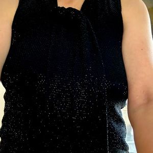 Ralph Lauren Black Label sequin tie top